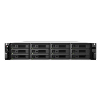 SYNOLOGY RS3621X PLUS XEON D-1541-8GB ECC UDIMM-12-diskli Rack Nas Sunucu