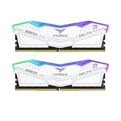 TEAM 32GB (2X 16GB) DDR5 5600MHZ CL32 RGB DUAL KIT PC RAM DELTA FF4D532G5600HC32DC01 BEYAZ