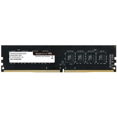 TEAM 32GB DDR4 3200MHZ CL22 PC RAM ELITE TED432G3200C2201