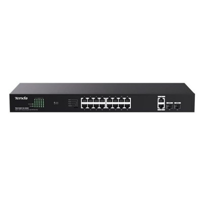 TENDA 16port 250w FULL PoE TEG1120P-16-250W GIGABIT 2X UPLINK-2X SFP Yönetilemez Switch