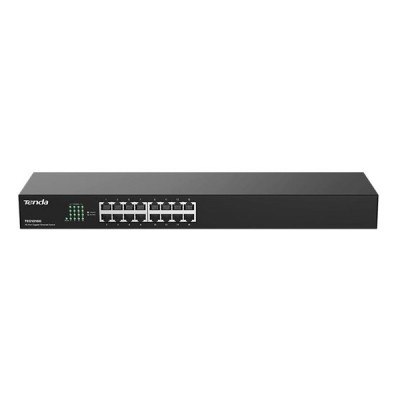 TENDA 16port TEG1016G Gigabit Yönetilemez Switch RackMount Çelik Kasa