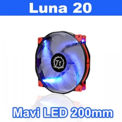 THERMALTAKE 20cm Luna 20 CL-F024-PL20BU-A Kırmızı Siyah LED Kasa Fanı