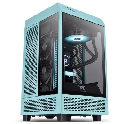 THERMALTAKE THE TOWER 100 CA-1R3-00SBWN-00 GAMING MINI ITX PC KASASI TURKUAZ