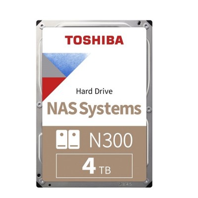 TOSHIBA 3.5" 4TB N300 HDWQ140UZSVA 7200 RPM 128MB SATA-3 NAS Diski