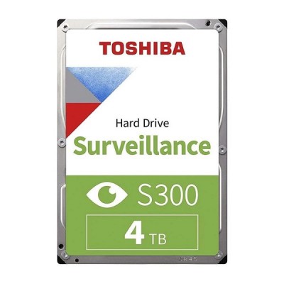 TOSHIBA 3.5" 4TB S300 HDWT740UZSVA 128MB SATA-3 Güvenlik Diski