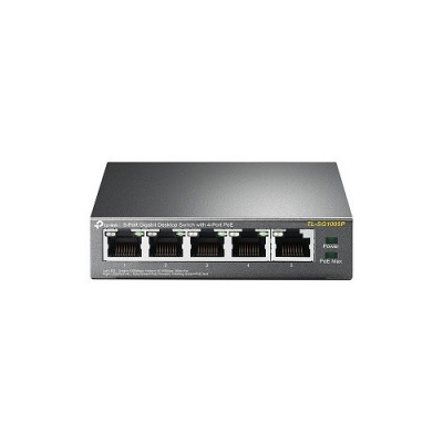 TP-LINK 5port 63w 4port PoE TL-SG1005P GIGABIT Yönetilemez Switch