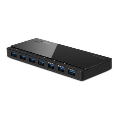 TP-LINK UH700 7port USB 3.0 Siyah USB Çoklayıcı Hub Adaptörlü