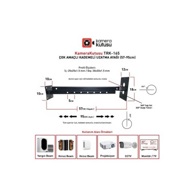 Trk 165 Kademeli Uzatma Ayağı 57-95Cm)