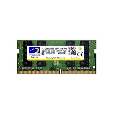 TWINMOS 8GB DDR4 2666MHz Notebook Ram MDD48GB2666N