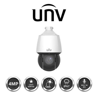 UNV 4MP IPC6424SR-X25-VF-B LightHunter  25X Optık Zoom  4.8Mm-120Mm 100 Mt Ip67/Ik10 Ip Speed Dome Kamera