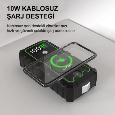 UTRAI JS-1 Pro 16000mAh Jump Starter Taşınabilir Akü Takviye Kiti   Taşıma Çantası (JS-1-PRO)