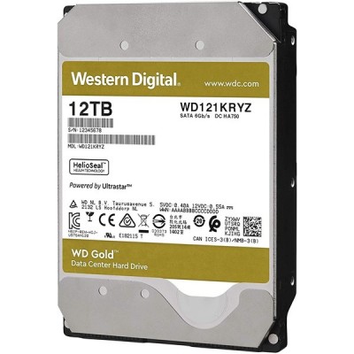 WD 12TB  GOLD ENTERPRISE WD121KRYZ 256MB 7200RPM SATA-3 NAS GÜVENLİK DİSKİ (DİSTİ GARANTİLİ)