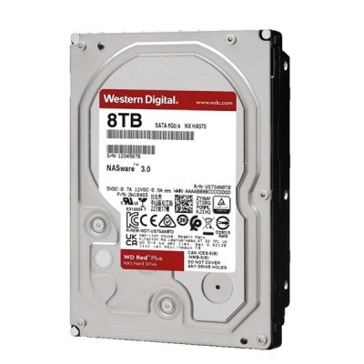 WD 8TB RED PLUS 80EFPX 256MB 5400RPM SATA-3 NAS DİSKİ