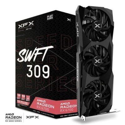 XFX RX6700 10GB Speedster SWFT 309 RX-67XLKWFDV GDDR6 160bit HDMI DP PCIe 16X v4.0