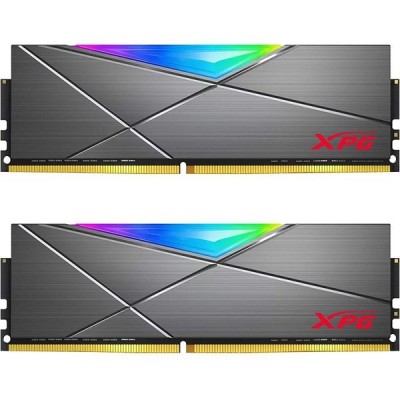 XPG 32GB (2X 16GB) DDR4 3200MHZ CL16 DUAL KIT RGB PC RAM SPECTRIX D50 AX4U320016G16A-DT50