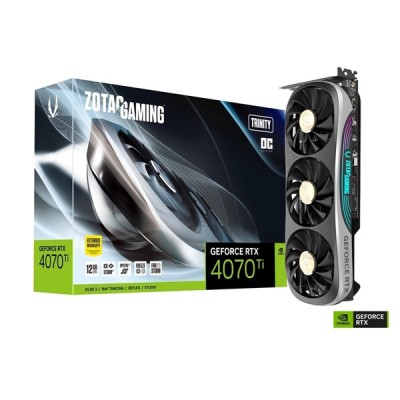 ZOTAC RTX4070Ti 12GB TRINITY OC ZT-D40710J-10P GDDR6X 192bit HDMI DP PCIe 16X v4.0