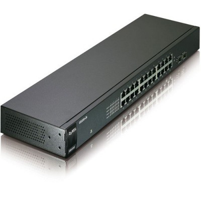 ZyXEL 24port GS1100-24 v3 GIGABIT 2X SFP Yönetilemez Switch RackMount